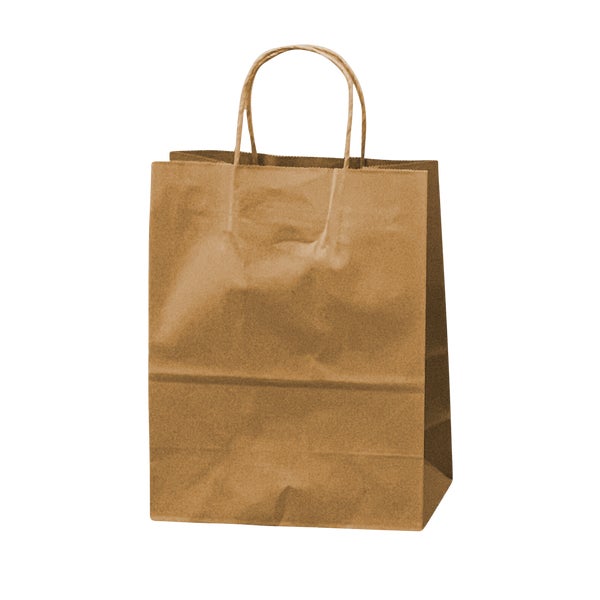 Dorfin – Kraft Paper Shopping Bags #1 - Pack of 250 - Grocery and Food Items - Canadian Distribution