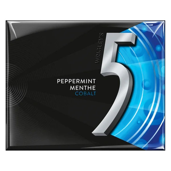 Cobalt Cooling Peppermint Gum - 40 x Packs of 15 - 5 Gum - Canadian Distribution