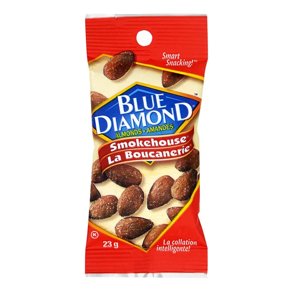 Smokehouse Almonds - 72 × 23 g - Blue Diamond - Canadian Distribution - Ships Free Within Canada on Orders Above CAD $199