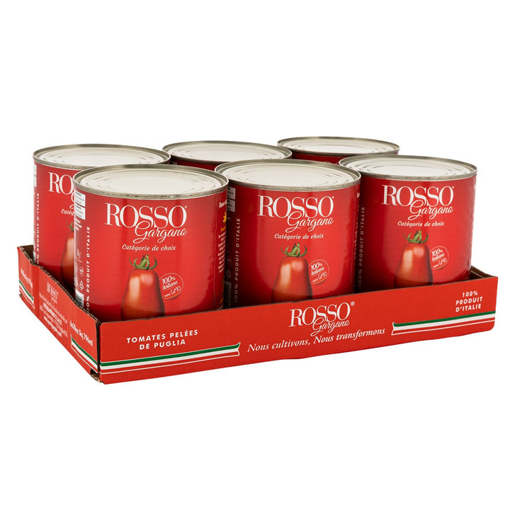 Rosso Gargano Whole Peeled Tomatoes - 24 × 796 mL - Grocery and Food Items - Canadian Distribution
