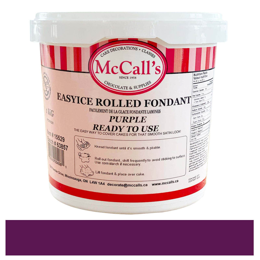 EasyIce Purple Rolled Fondant | 1 x 1 kg | Baking Mixes and Ingredients | Canadian Distribution