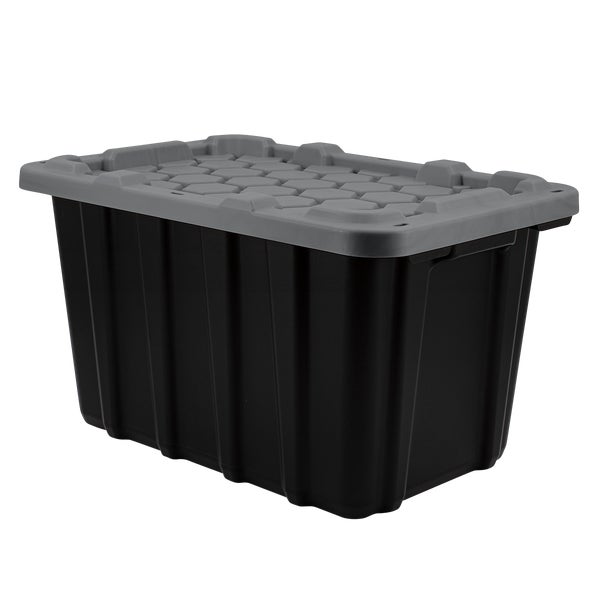 45L Heavy Duty Tote with Grey Lid - 1 - Restaurant Foodservice Equipment and Accessories - Canadian Distribution