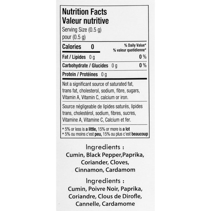 PTI Arabic 7 Spice Baharat Blend - 4 x 500 g - Grocery and Food Items - Canadian Distribution - Ships Free Within Canada on Orders Above CAD $199