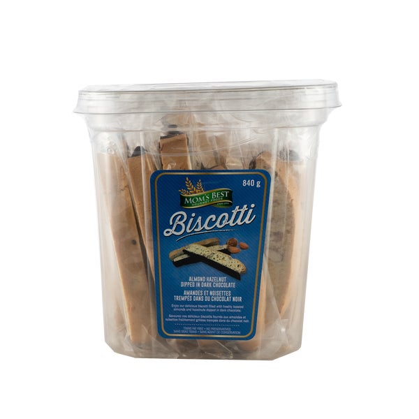 Almond Hazelnut Biscotti - 4 x 840 g - Mom's Best - Canadian Distribution