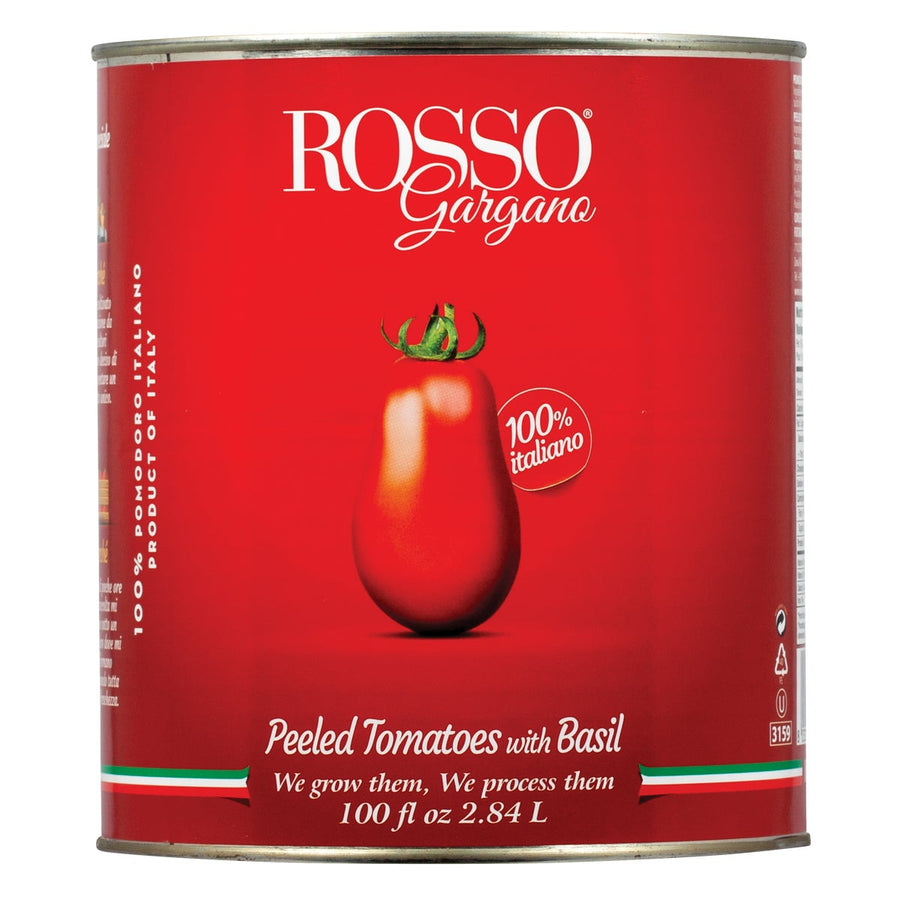 Rosso Whole Peeled Tomatoes - 4 x 2.84 L - Grocery and Food Items - Canadian Distribution