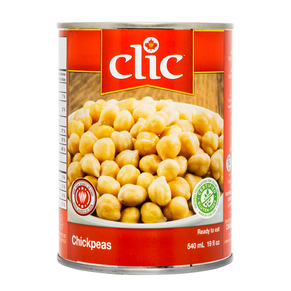Pois chiches en conserve Clic - 48 × 540 ml - Épicerie et produits alimentaires - Distribution canadienne - Livraison gratuite au Canada pour les commandes de plus de 199 $ CA