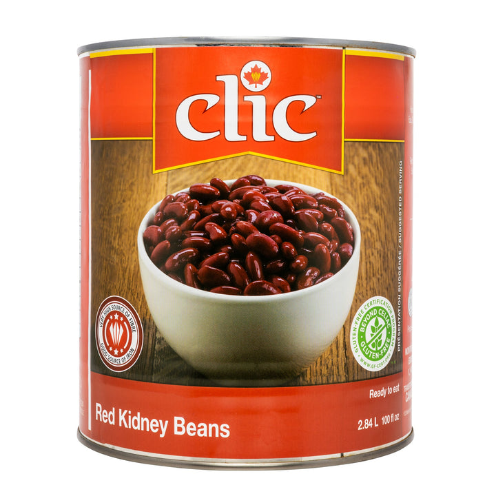 Clic Canned Red Kidney Beans - 4 x 2.84 L - Grocery and Food Items - Canadian Distribution