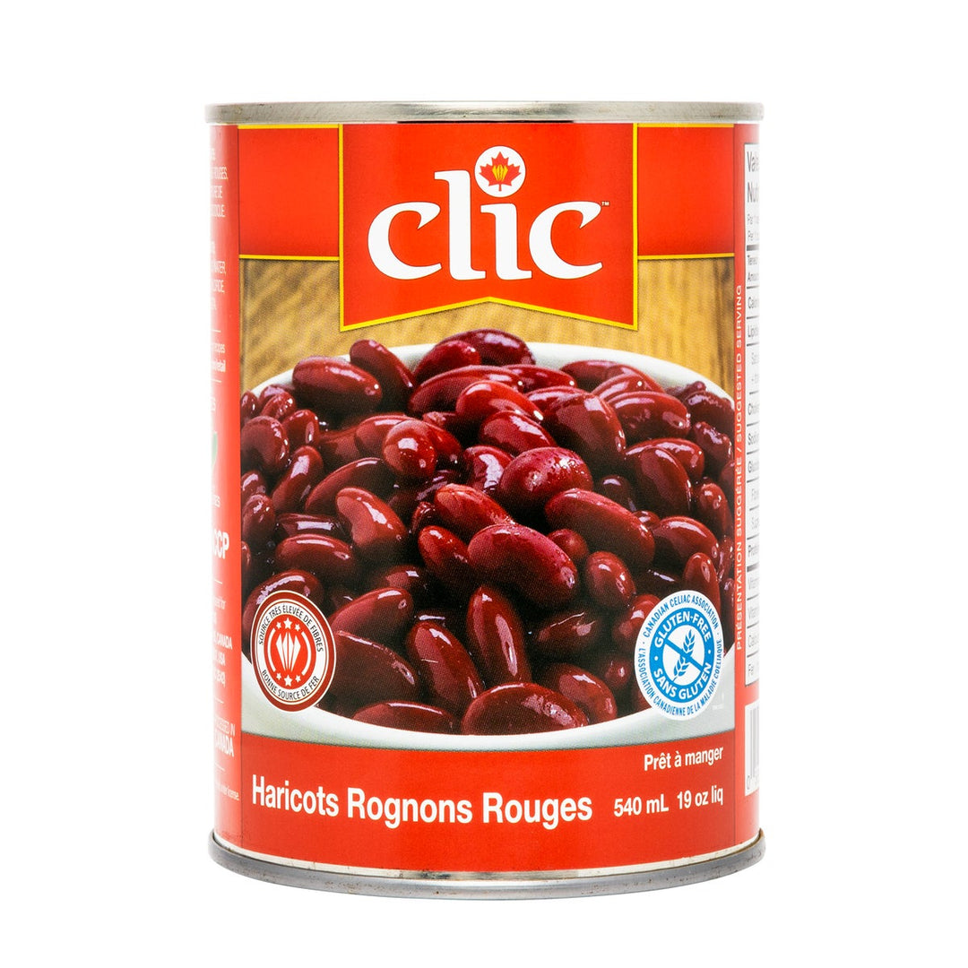 Clic Red Kidney Beans - 48 × 540 mL - Grocery and Food Items - Canadian Distribution