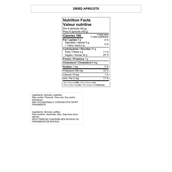 Abricots secs Yupik - 4 x 2 kg - Épicerie - Distribution canadienne - Livraison gratuite au Canada pour les commandes de plus de 199 $ CA