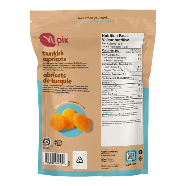 Abricots secs Yupik - 4 x 2 kg - Épicerie - Distribution canadienne - Livraison gratuite au Canada pour les commandes de plus de 199 $ CA