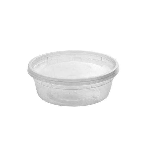 Café Express Deli Containers with Lids237 mL (8 oz) - Pack of 240  - Disposables, Restaurant Packaging and Take-Out Supplies - Canadian Distribution - Ships Free Within Canada on Orders Above CAD $199
