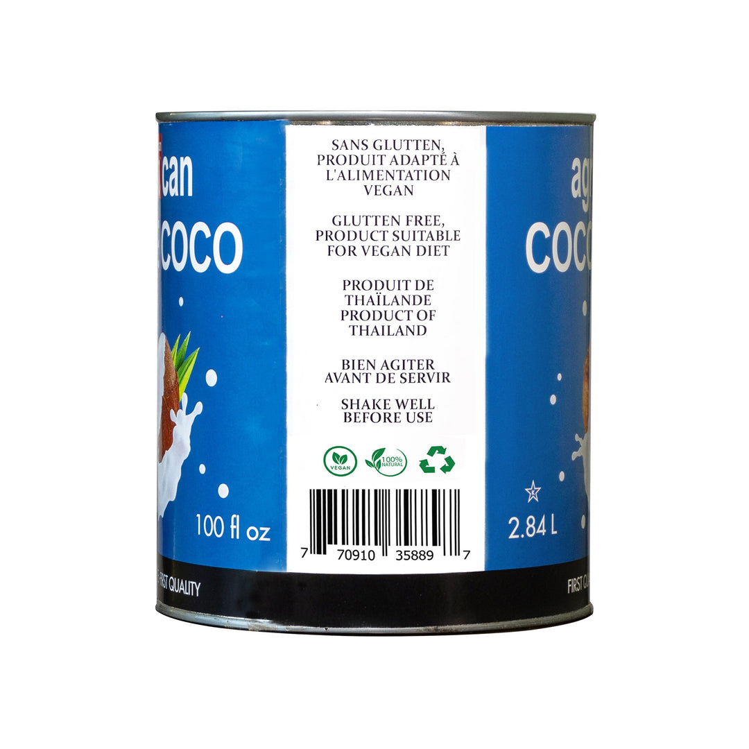 Agrocan Coconut Milk - 4 x 2.84 L - Grocery and Food Items - Canadian Distribution - Ships Free Within Canada on Orders Above CAD $199