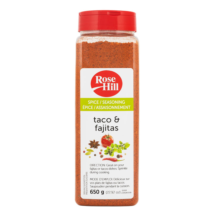 Rose Hill Taco and Fajitas Seasoning - 4 x 650 g - Grocery and Food Items - Canadian Distribution