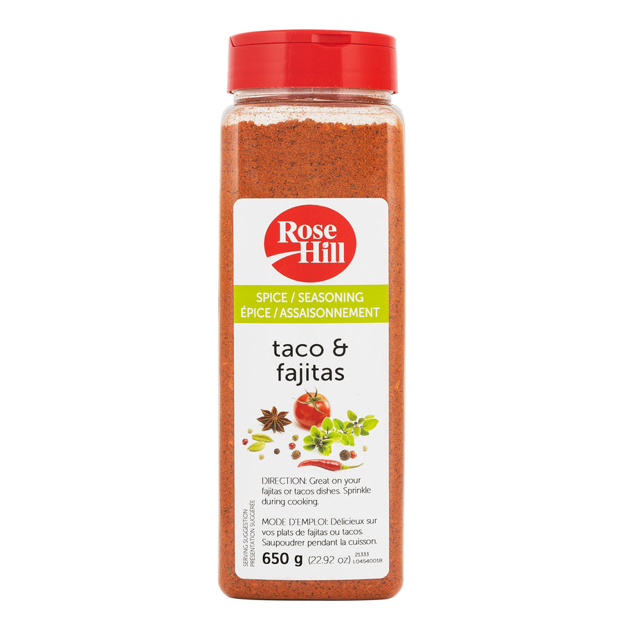 Rose Hill Taco and Fajitas Seasoning - 4 x 650 g - Grocery and Food Items - Canadian Distribution