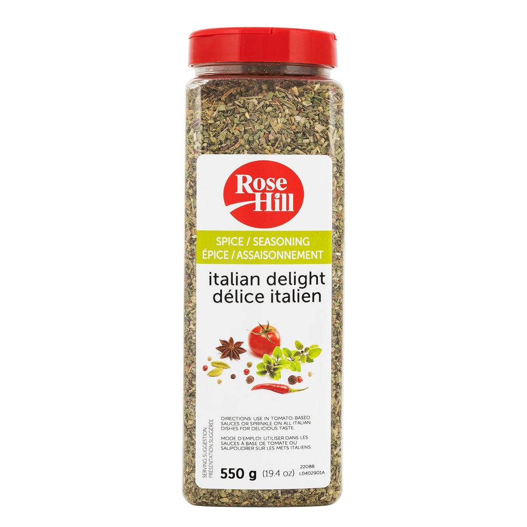 Rose Hill Italian Delight Seasoning - 4 x 550 g - Grocery and Food Items - Canadian Distribution
