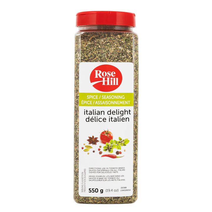 Rose Hill Italian Delight Seasoning - 4 x 550 g - Grocery and Food Items - Canadian Distribution
