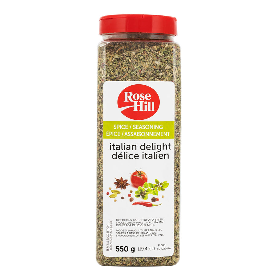 Rose Hill Italian Delight Seasoning - 4 x 550 g - Grocery and Food Items - Canadian Distribution