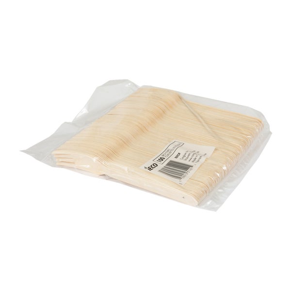 iECO - Fourchettes en bouleau - paquet de 500 - Articles jetables, emballages pour restaurants et fournitures pour plats à emporter - Distribution canadienne - Livraison gratuite au Canada pour les commandes de plus de 199 $ CA