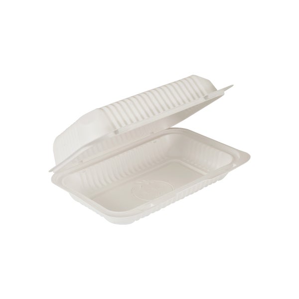 Resto Hinged MFPP Container 6 in × 9 in - Pack of 300 - Grocery and Food Items - Canadian Distribution