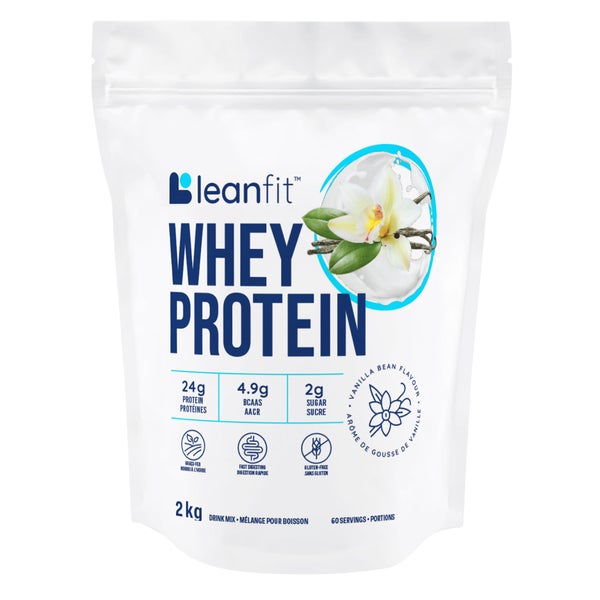 Whey Protein Vanilla Flavour - Leanfit - Health and Wellness - Canadian Distribution