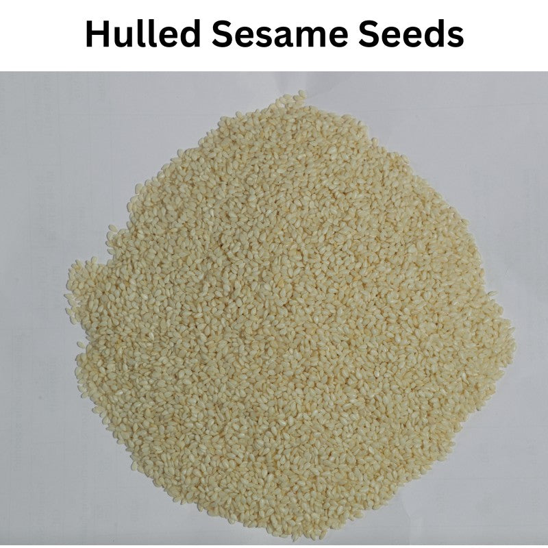 Hulled White Sesame Seeds - 55 LB Box, Pallet = 30 Boxes. Canadian Food Service Distributor of Spices and Seasonings