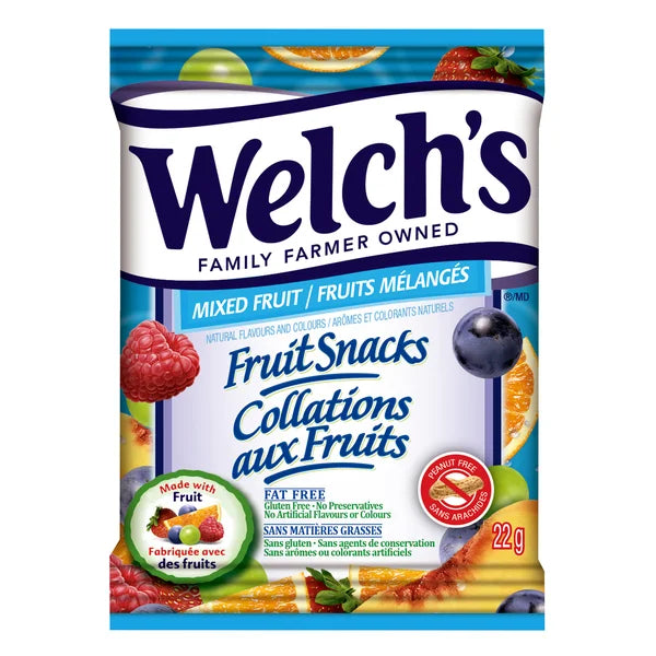 Fruit Snacks Value Pack - 240 × 22 g - Welch’s - Canadian Distribution