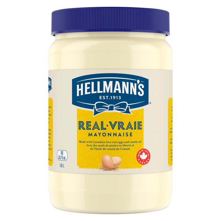 Hellmann’s Real Mayonnaise - 4 x 1.8 L - Grocery and Food Items - Canadian Distribution