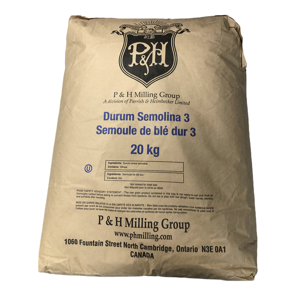 Semoule de blé dur P&amp;H Milling - 4 x 20 kg - Épicerie et produits alimentaires - Distribution canadienne - Livraison gratuite au Canada pour les commandes de plus de 199 $ CA