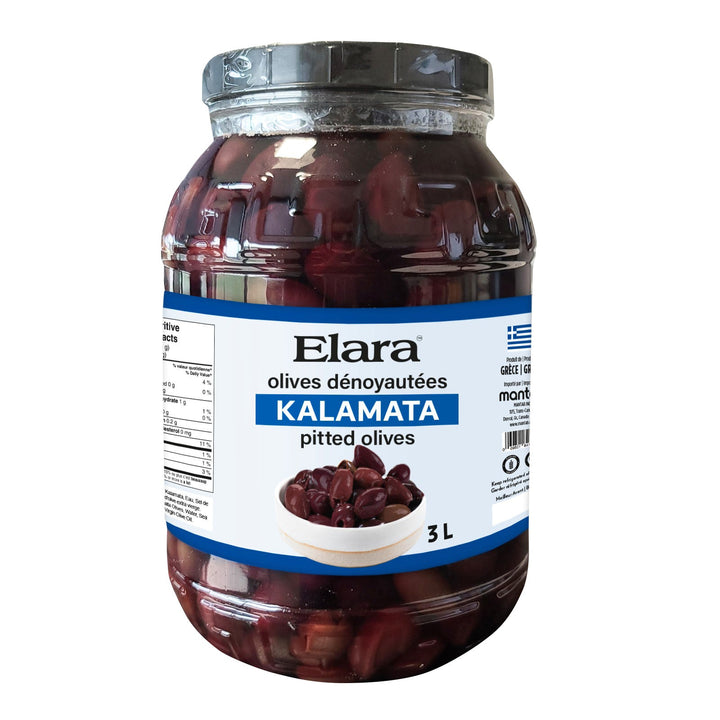 Elara Kalamata Olives - 4 x 3 L - Grocery and Food Items - Canadian Distribution