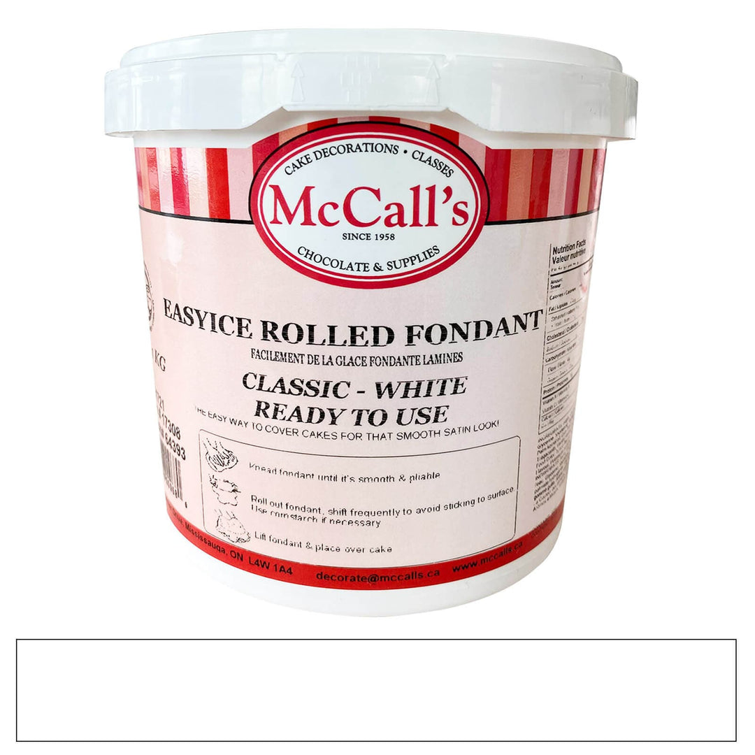 EasyIce White Rolled Fondant | 1 x 1 kg | Baking Mixes and Ingredients | Canadian Distribution