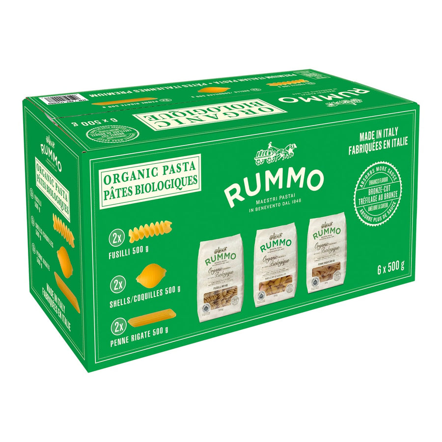 Rummo Organic Pasta Variety Pack - 24 × 500 g - Grocery and Food Items - Canadian Distribution