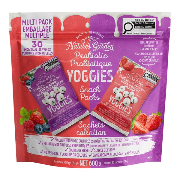 Yoggies Snack Packs - 120 x 20 g - Nature's Garden - Canadian Distribution