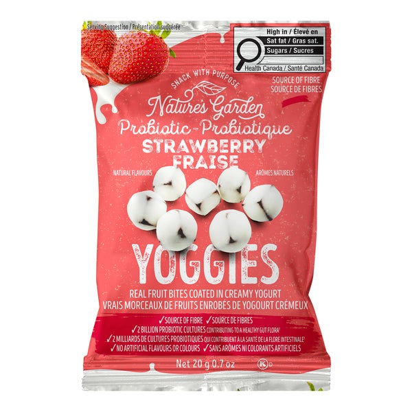 Yoggies Snack Packs - 120 x 20 g - Nature's Garden - Canadian Distribution - Ships Free Within Canada on Orders Above CAD $199