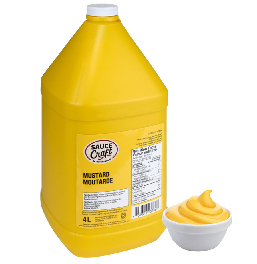 Sauce Craft Mustard - 4 x 4 L - Grocery and Food Items - Canadian Distribution