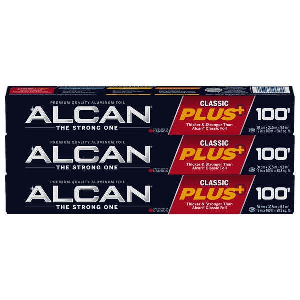 Alcan Aluminum Foil Wrap - Pack of 3 - Grocery and Food Items - Canadian Distribution