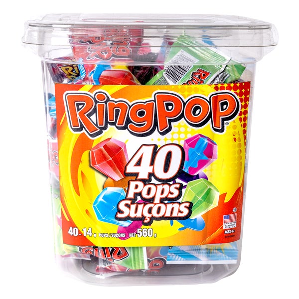 Assorted - 160 × 14 g - Ring Pops - Canadian Distribution