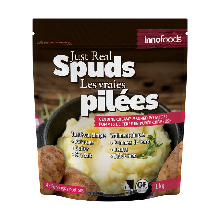 Just Real Spuds Mashed Potatoes - 4 x 1 kg - Grocery and Food Items - Canadian Distribution