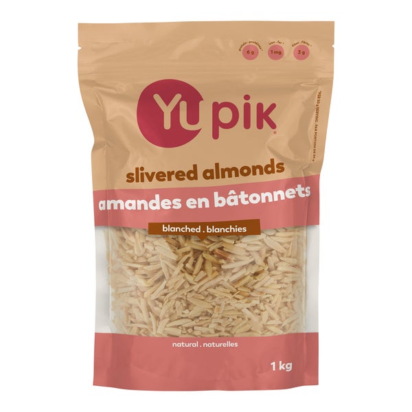Amandes effilées - 4 x 1 kg - Yupik - Distribution canadienne - Livraison gratuite au Canada pour les commandes de plus de 199 $ CA