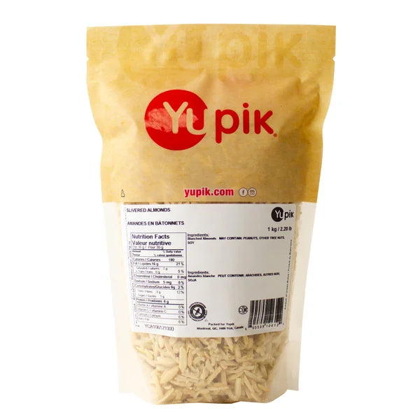 Amandes effilées - 4 x 1 kg - Yupik - Distribution canadienne - Livraison gratuite au Canada pour les commandes de plus de 199 $ CA