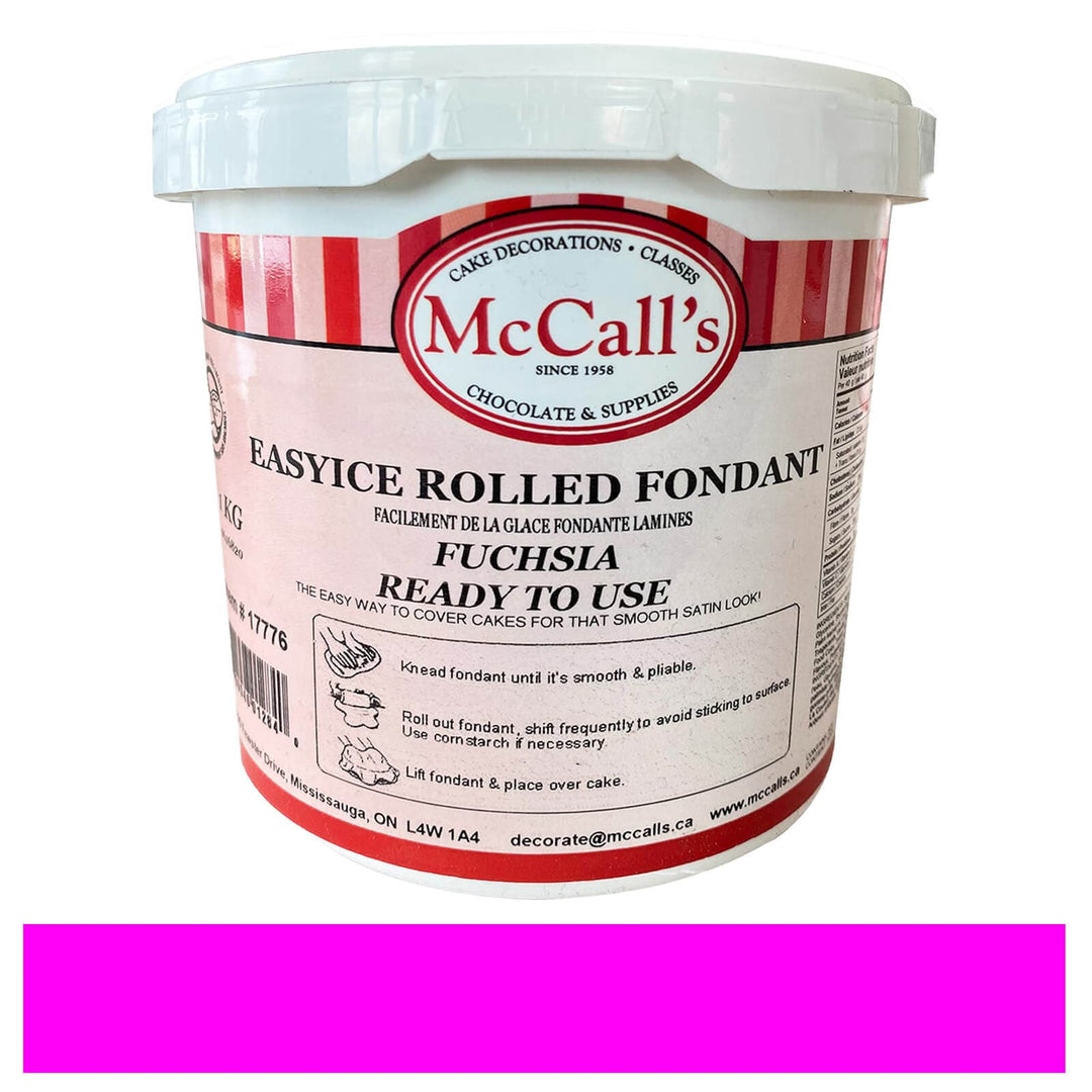 EasyIce Fuchsia Rolled Fondant | 1 x 1 kg | Baking Mixes and Ingredients | Canadian Distribution