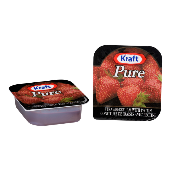 Kraft Single-serve Strawberry Jam - 4 x Pack of 200 - Grocery and Food Items - Canadian Distribution