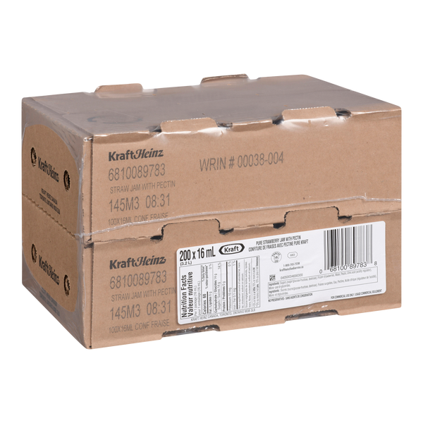 Confiture de fraises Kraft en portions individuelles - 4 paquets de 200 portions - Épicerie et produits alimentaires - Distribution canadienne - Livraison gratuite au Canada pour les commandes de plus de 199 $ CA