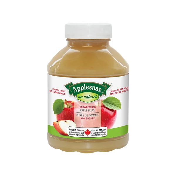 Apple Sauce - 24 x 1.24L - Applesnax - Canadian Distribution