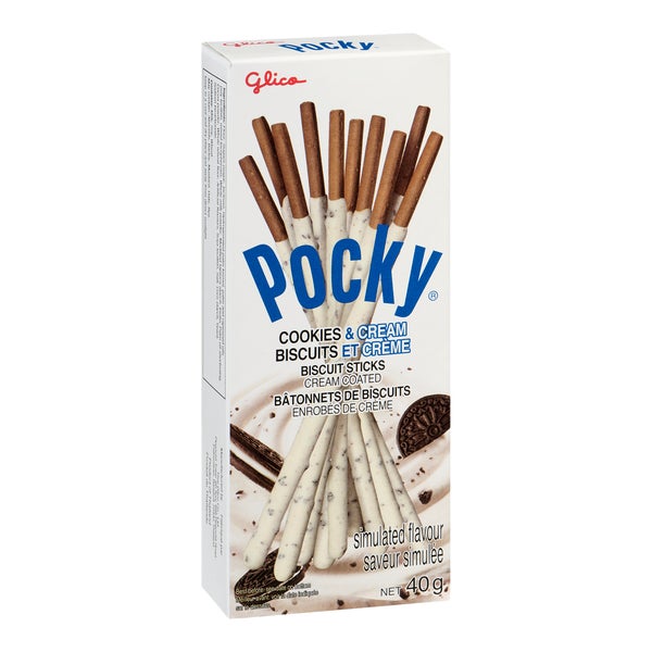 Cookies and Cream - 40 x 40 g - Pocky - Distribution canadienne - Livraison gratuite au Canada pour les commandes de plus de 199 $ CA