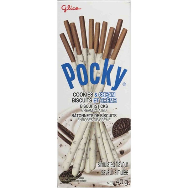 Cookies and Cream - 40 x 40 g - Pocky - Distribution canadienne - Livraison gratuite au Canada pour les commandes de plus de 199 $ CA