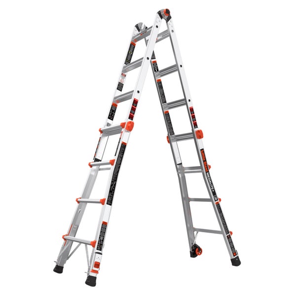MegaLite+ 18 ft. Multi-Position Aluminum Ladder with Levelers - 1 - Little Giant - Restaurant Foodservice Equipment and Accessories - Canadian Distribution