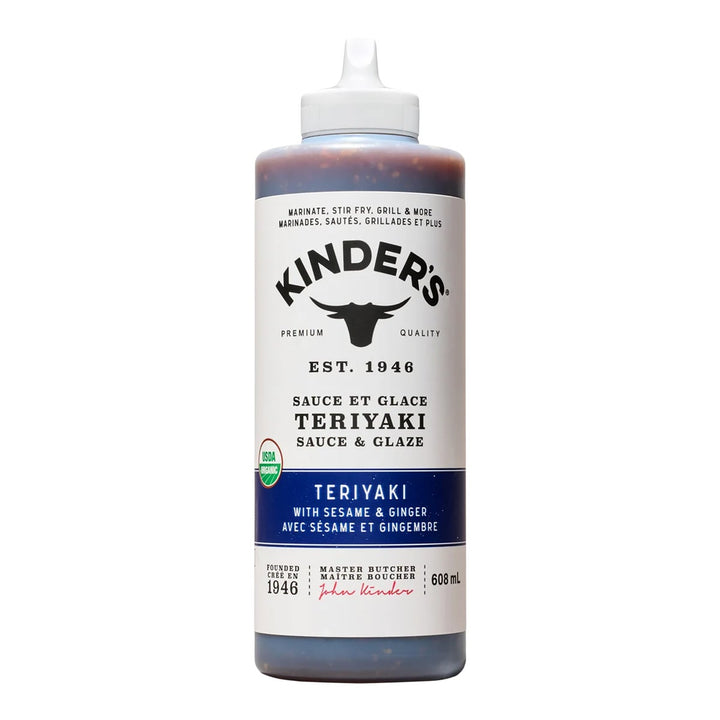 Kinders Teriyaki Sauce and Glaze - 4 x 608 mL - Grocery and Food Items - Canadian Distribution