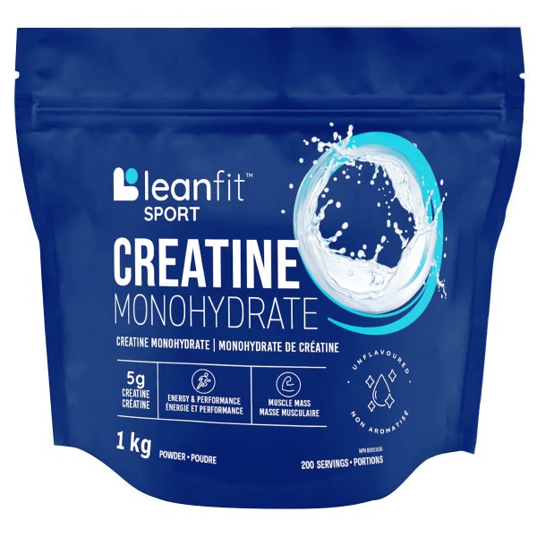 Sport Creatine Monohydrate - 1kg - Leanfit - Health and Wellness - Canadian Distribution