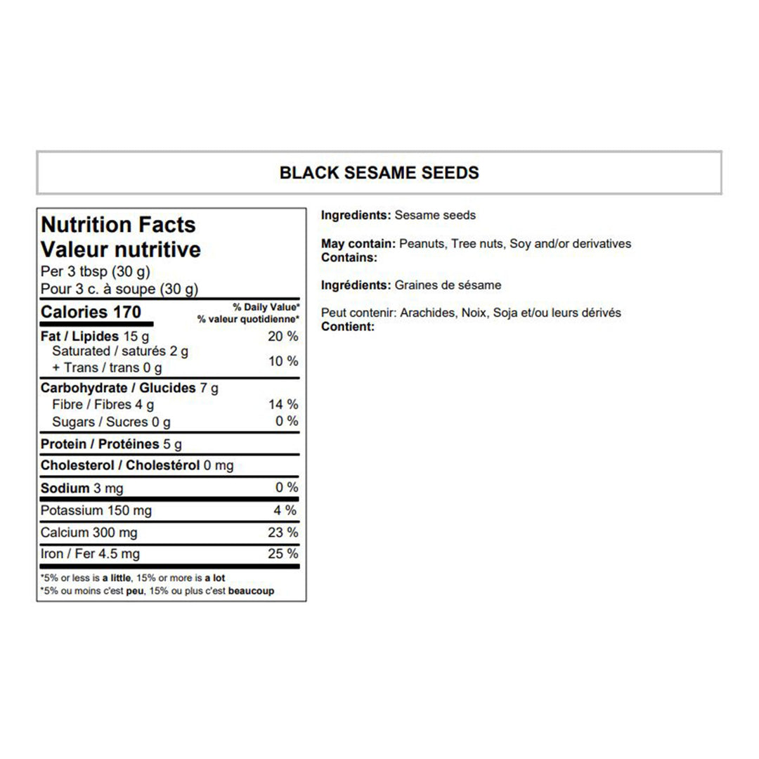 Yupik Black Sesame Seeds - 4 x 2 kg - Grocery and Food Items - Canadian Distribution - Ships Free Within Canada on Orders Above CAD $199