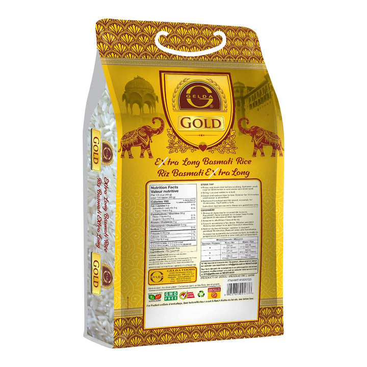 Gelda Gold Basmati Rice - 4 x 6 kg - Grocery and Food Items - Canadian Distribution - Ships Free Within Canada on Orders Above CAD $199